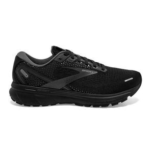 BROOKS WOMEN'S GHOST 14 NEUTRAL RUNNING SHOES BLACK BLACK EBONY 5.5 B MEDIUM